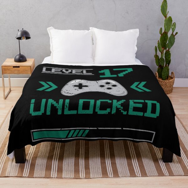 Item preview, Level 17 unlocked - 17th birthday Gamer shirt designed and sold by Gerald Waters.