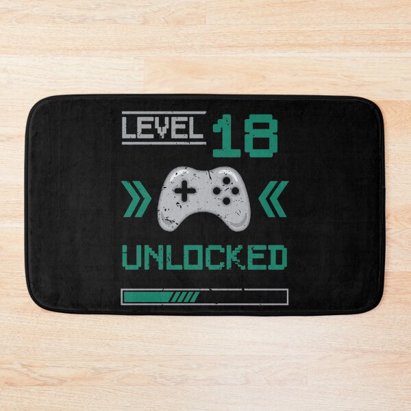 Item preview, Level 18 unlocked - 18th birthday Gamer shirt designed and sold by Gerald Waters.