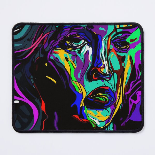 Item preview, Colorful Fauvism Abstract Face Painting designed and sold by elnixart.