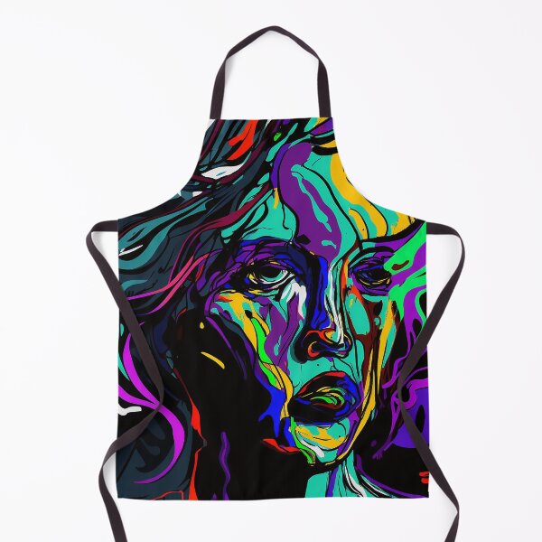 Item preview, Colorful Fauvism Abstract Face Painting designed and sold by elnixart.