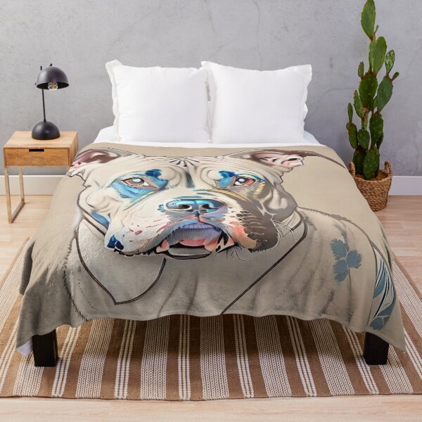 Item preview, Hokusai Staffordshire Bull Terrier Staffy Style Dog Portait designed and sold by Pumpkin-Prints.