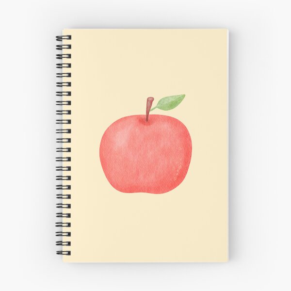 Artikelvorschau, Roter Apfel mit Blattaquarell entworfen und verkauft von Maple3Studio.