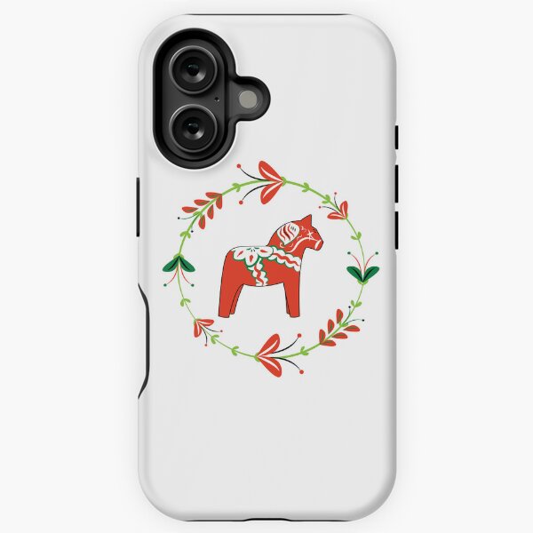 Vista previa del artículo con la obra «Dala Horse con corona sueca de arte popular», diseñado y vendido por craftee.