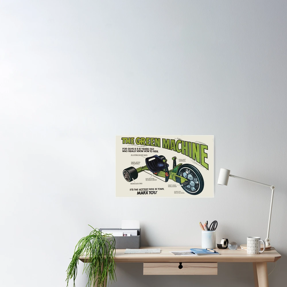 The Green Machine - Hot Rod Big Wheel from Marx Toys | Canvas Print