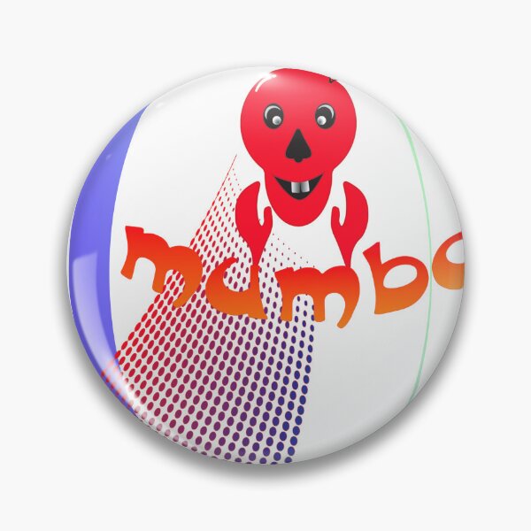 Item preview, The red skull of a clown named Mumbo designed and sold by Bigrow.