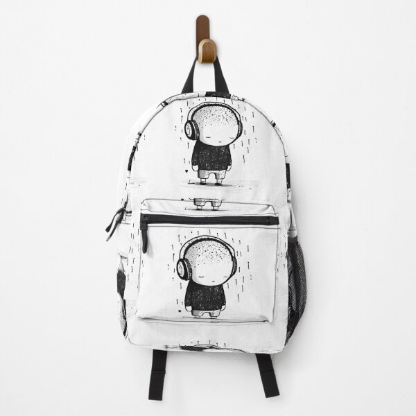 Item preview, Doodle boy listening to Music on headphones designed and sold by blackdogshop.