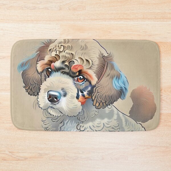 Item preview, Hokusai Cockapoo Puppy Cocker Spaniel Croos Poodle Style Dog Portait designed and sold by Pumpkin-Prints.