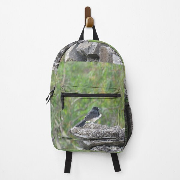Item preview, A willie wagtail on some rocks designed and sold by greentiger1.