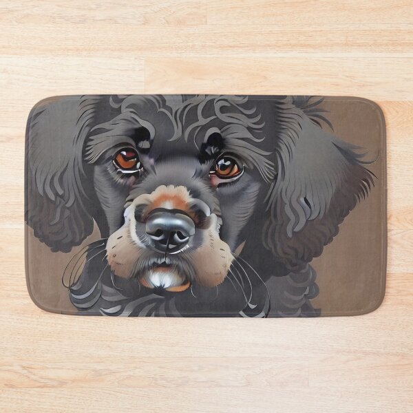 Item preview, Hokusai Cockapoo Cocker Spaniel Cross Poodle Style Dog Portait designed and sold by Pumpkin-Prints.