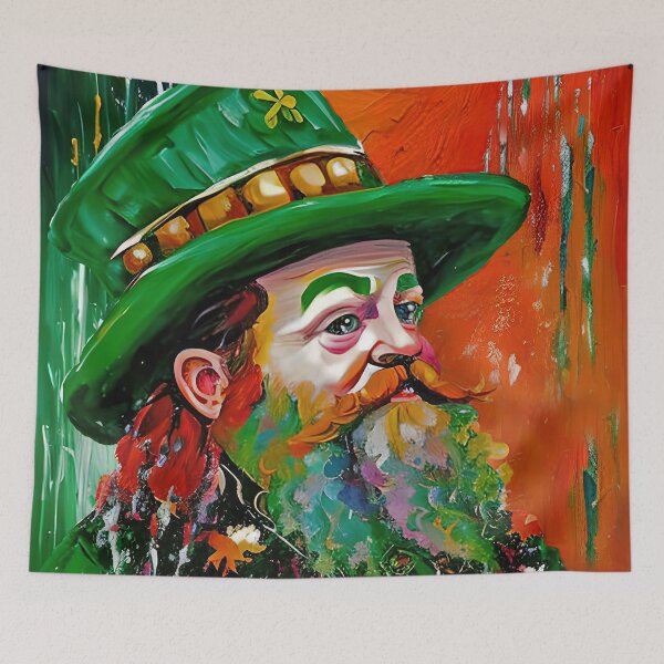 Item preview, Irish Leprechaun Contemporary Painting designed and sold by davidelder.