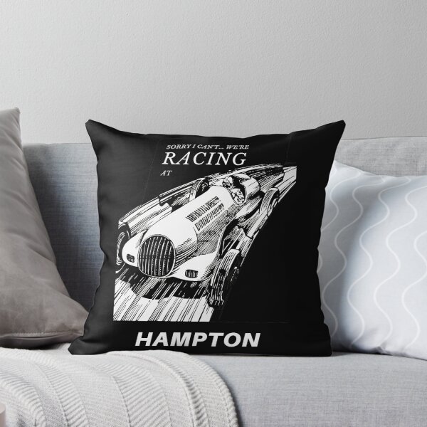 Item preview, I can't we're racing at Hampton, Georgia, USA - Motorsport Car Racing Raceway Vintage Poster designed and sold by Vintage-TM.