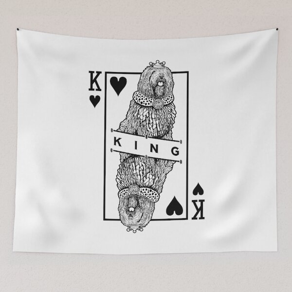 Item preview, Komondor Hungarian Sheepdog King Of Hearts Mop Dog Lover designed and sold by GrandeDuc.