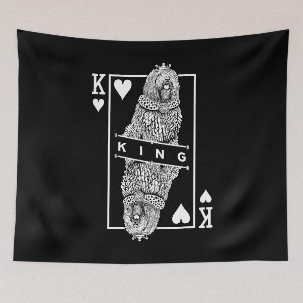 Item preview, Komondor Hungarian Sheepdog King Of Hearts Mop Dog Lover designed and sold by GrandeDuc.