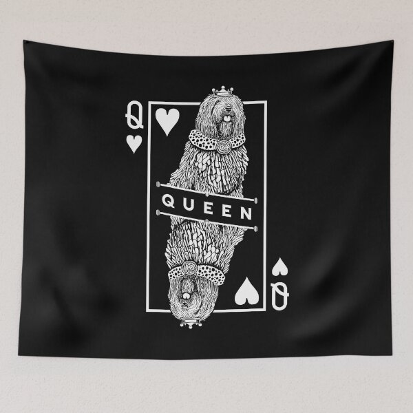 Item preview, Komondor Hungarian Sheepdog Queen Of Hearts Mop Dog Lover designed and sold by GrandeDuc.