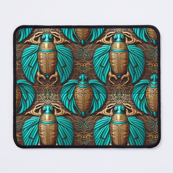 Item preview, Royal Egyptian Scarab Beetle Fabric Textile Pattern designed and sold by Alladin7.