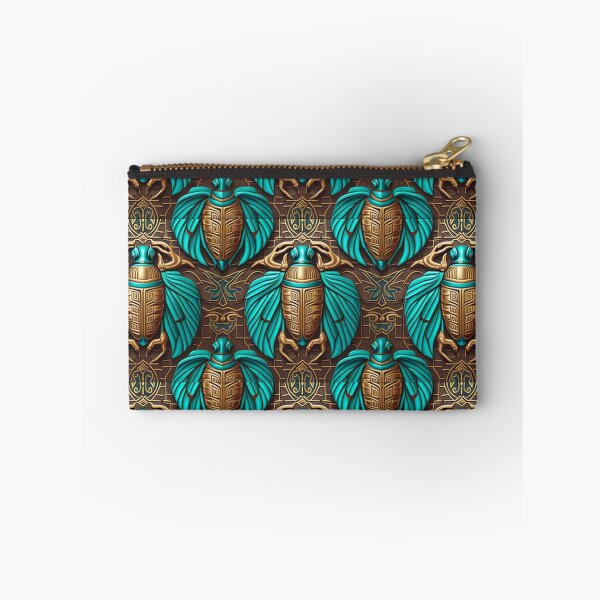 Item preview, Royal Egyptian Scarab Beetle Fabric Textile Pattern designed and sold by Alladin7.