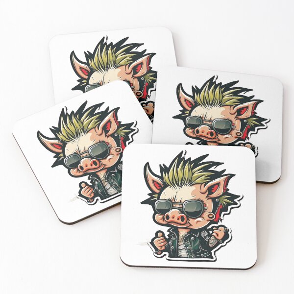 Item preview, Punk Pig designed and sold by PEGATASH.