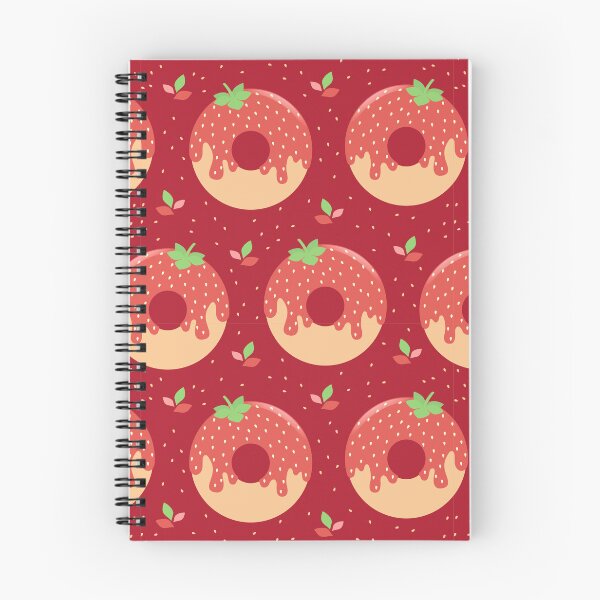Item preview, Strawberry Donut Dark Red designed and sold by ChallaDesign.