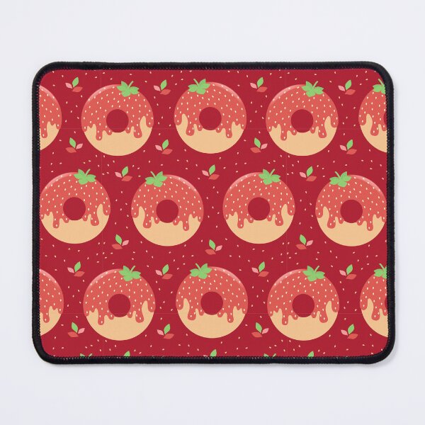 Item preview, Strawberry Donut Dark Red designed and sold by ChallaDesign.