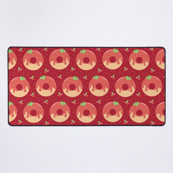 Item preview, Strawberry Donut Dark Red designed and sold by ChallaDesign.