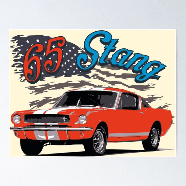 1965 Mustang In The Streets Rip Ken Block Poster Gift - Trends Bedding