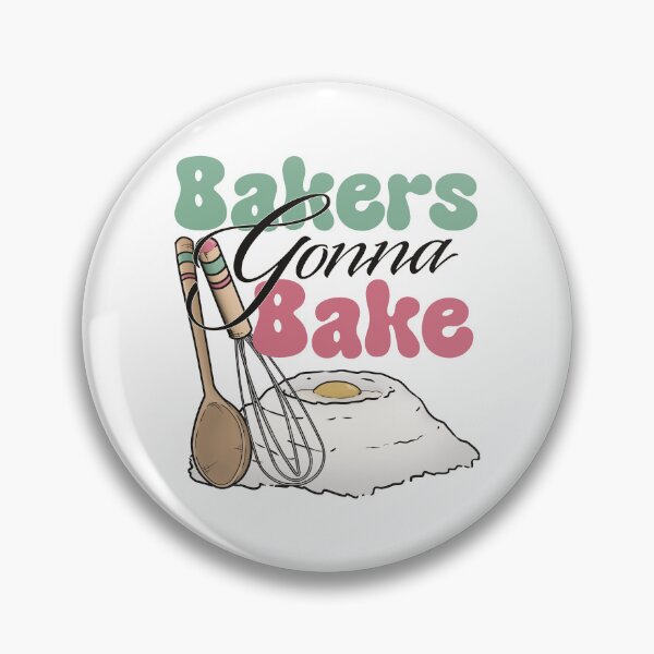 Item preview, Bakers Gonna Bake with Wooden Spoon and Whisk designed and sold by CreativeDraws42.