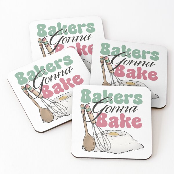 Item preview, Bakers Gonna Bake with Wooden Spoon and Whisk designed and sold by CreativeDraws42.
