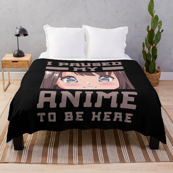 Item preview, I Paused My Anime To Be Here designed and sold by RockBeeDesigns.