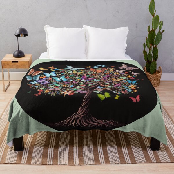 Item preview, Vibrant Butterfly Tree Haiku designed and sold by ArtistaCats.