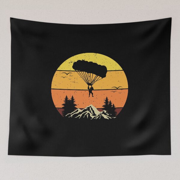 Item preview, Skydiving Skydive Skydiver Parachuting Vintage Retro designed and sold by TastefulTees.
