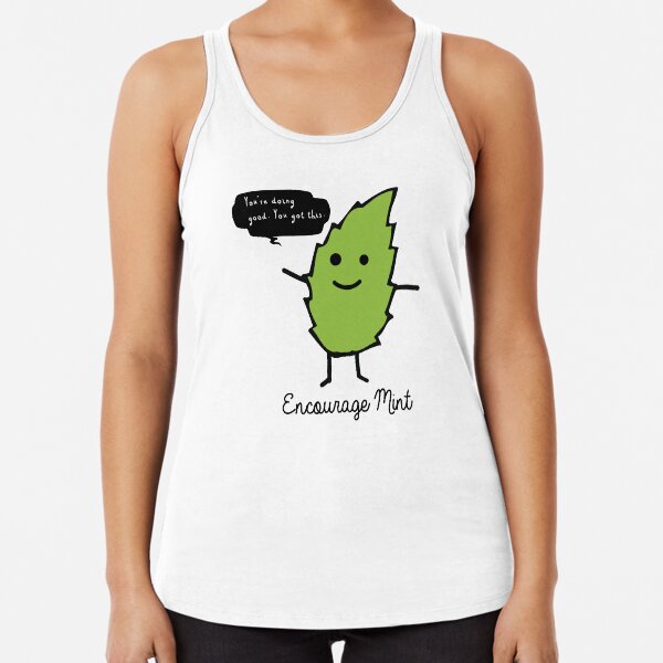 Encourage Mint Racerback Tank Top