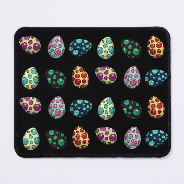 Item preview, Decorated eggs collection, Pop art easter eggs pattern on black designed and sold by NadiaChevrel.