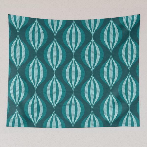 Item preview, Bold Twist // Teal designed and sold by The Wellington Boot.