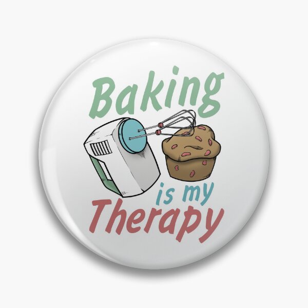 Item preview, Baking is My Therapy with Mixer and Muffin designed and sold by CreativeDraws42.