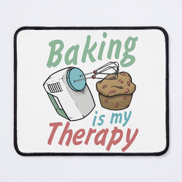 Item preview, Baking is My Therapy with Mixer and Muffin designed and sold by CreativeDraws42.