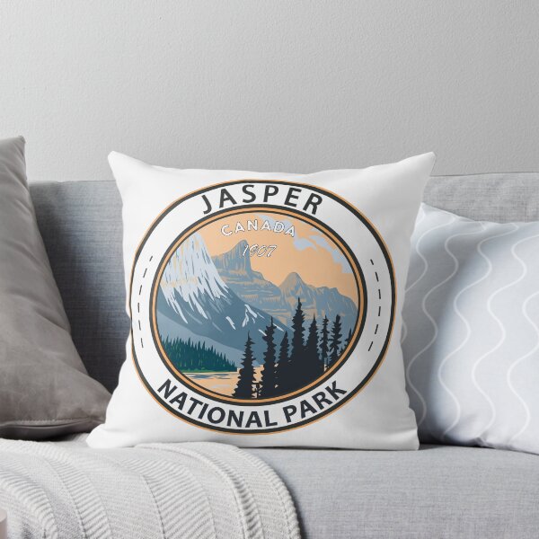 Item preview, Jasper National Park Canada Vintage Badge designed and sold by KrisSidDesigns.