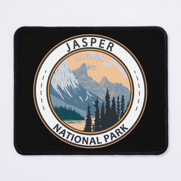 Item preview, Jasper National Park Canada Vintage Badge designed and sold by KrisSidDesigns.