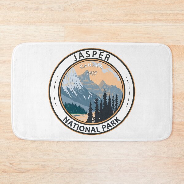 Artikelvorschau, Jasper Nationalpark Kanada Vintage Abzeichen entworfen und verkauft von KrisSidDesigns.
