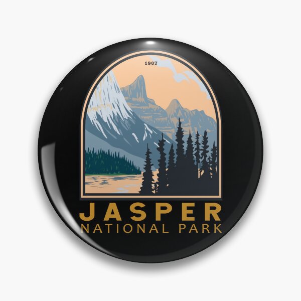 Item preview, Jasper National Park Canada Vintage Emblem designed and sold by KrisSidDesigns.