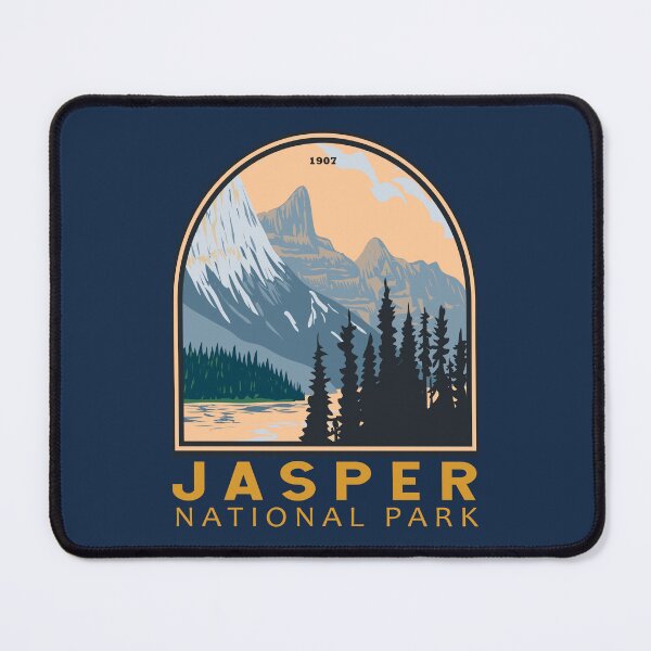 Item preview, Jasper National Park Canada Vintage Emblem designed and sold by KrisSidDesigns.