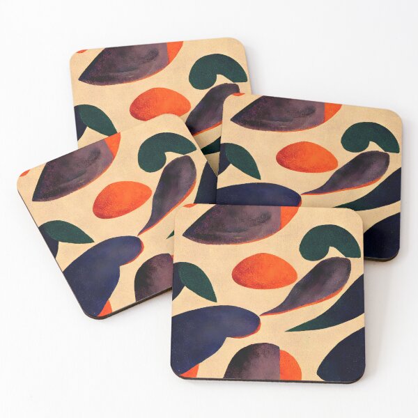 Item preview, Retro colors and shapes vintage colorful pattern designed and sold by HappyTrippy.