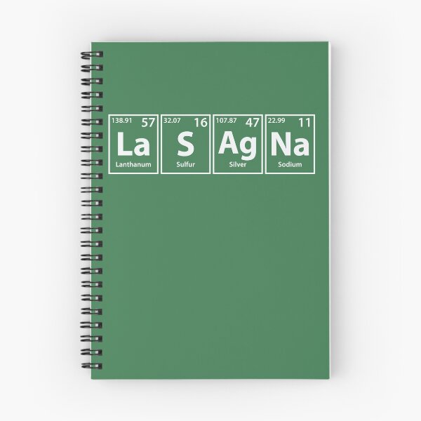 Item preview, Lasagna (La-S-Ag-Na) Periodic Elements Spelling designed and sold by cerebrands.