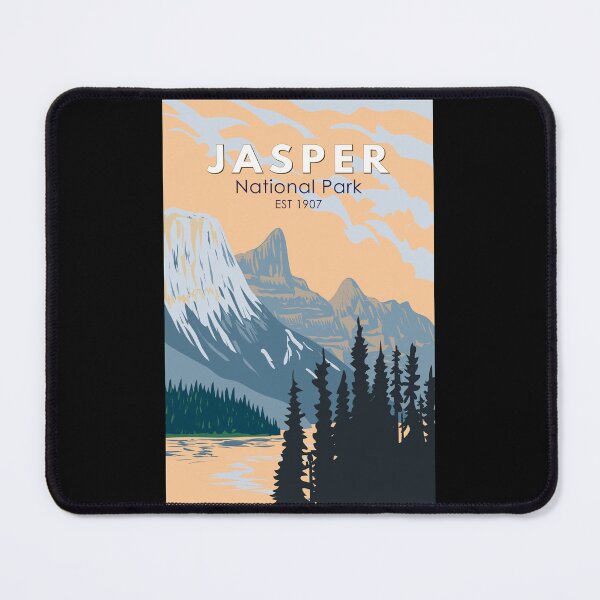 Item preview, Jasper National Park Canada Travel Art Vintage designed and sold by KrisSidDesigns.