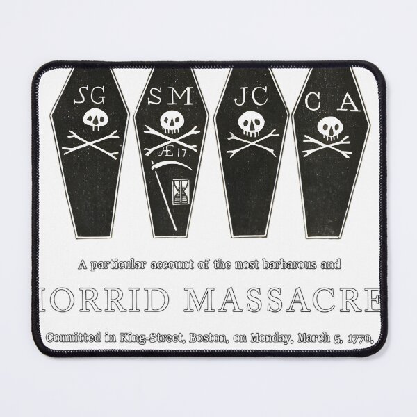 Item preview, The Boston Massacre (Newspaper illustration from March 1770) - Black Classic designed and sold by sammutbayjal.
