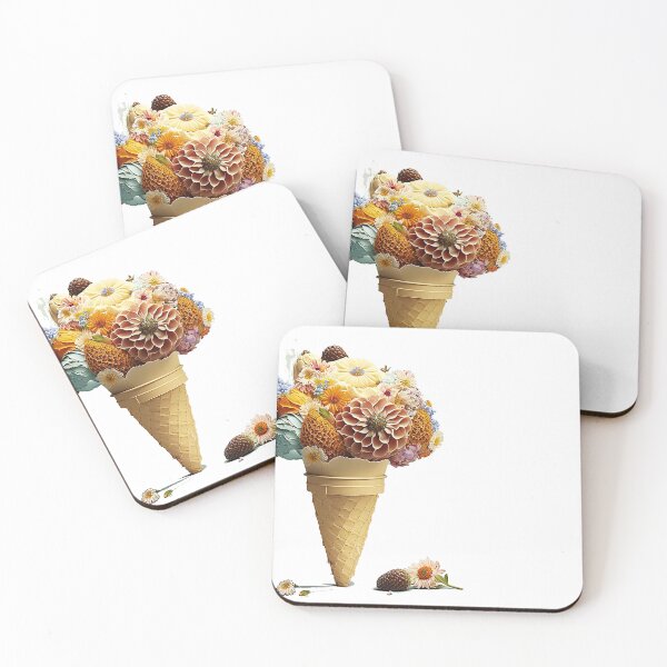 Item preview, flower ice cream, flowers in a cone designed and sold by Ladidia.