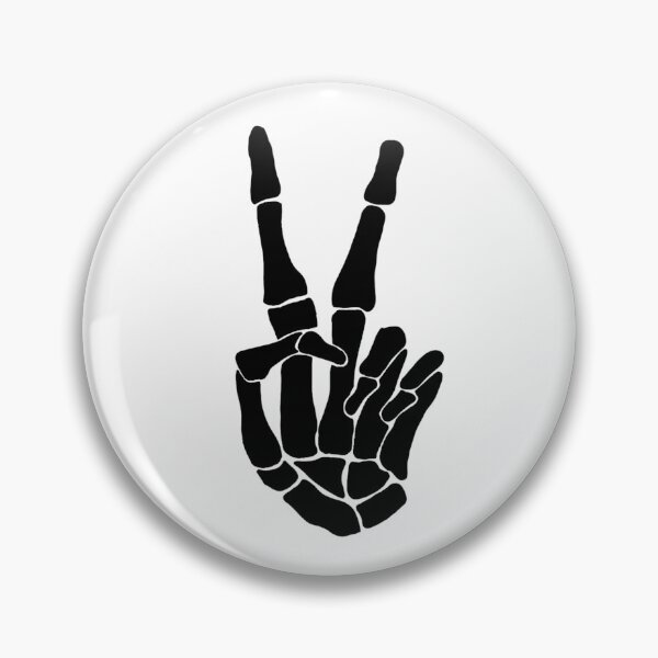 Item preview, Peace Sign Skeleton Hand designed and sold by HistoricalNerdy.
