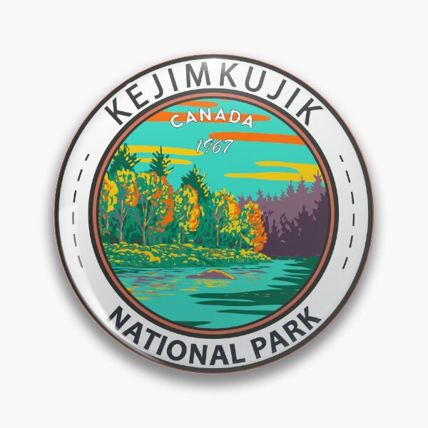 Item preview, Kejimkujik National Park Still Brook Canada Vintage Badge designed and sold by KrisSidDesigns.