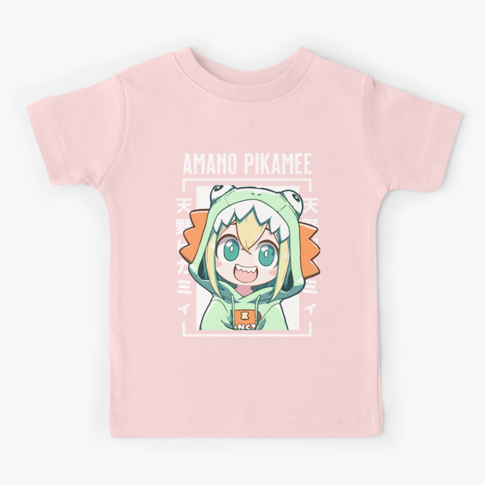 Amano Pikamee Anime Cute Funny Sticker Kids T-Shirt for Sale by