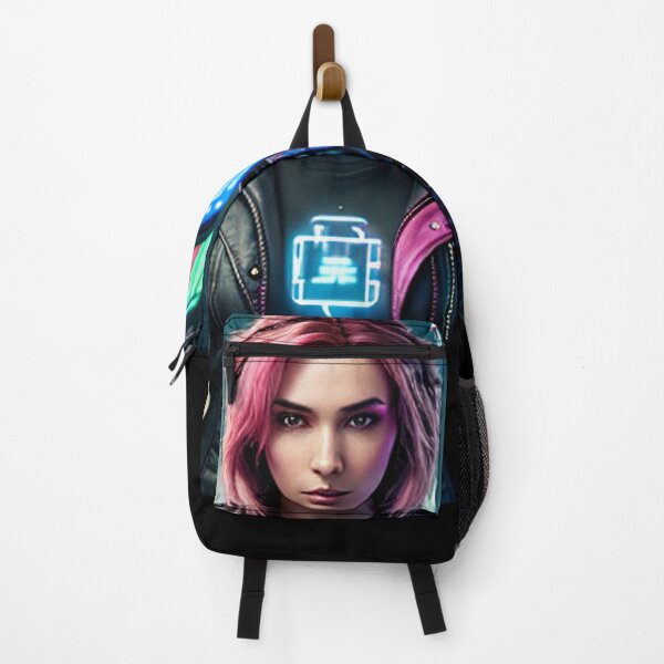Item preview, Pink-Haired Cyberpunk Woman designed and sold by CreationP.