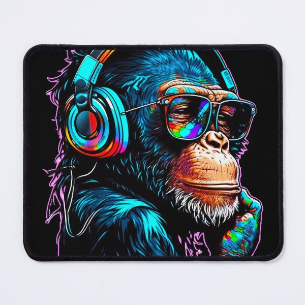 Item preview, Beautiful Multicoloured cool Funky Monkey designed and sold by Artificial-i-23.